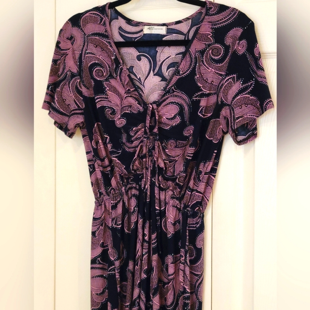 🦋☮BOHO DRESS with silver sparkle detail. ACE Fashions.☮🦋